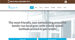 Desktop Screenshot of oxygen-fit.co.uk