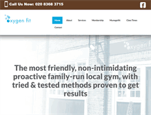 Tablet Screenshot of oxygen-fit.co.uk